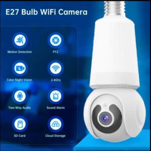 CAMARA DE SEGURIDAD TIPO BOMBILLO 360º