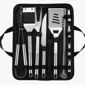 SET BBQ 15 PIEZAS EN ACERO INOXIDABLE